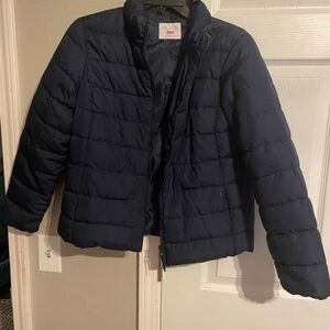 Navy Blue Kids Puffer Jacket